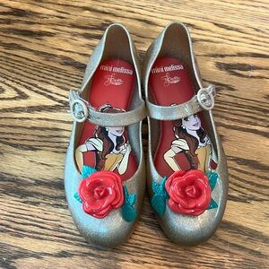Girls Mini Melissa Beauty and the Beast Belle Flats
